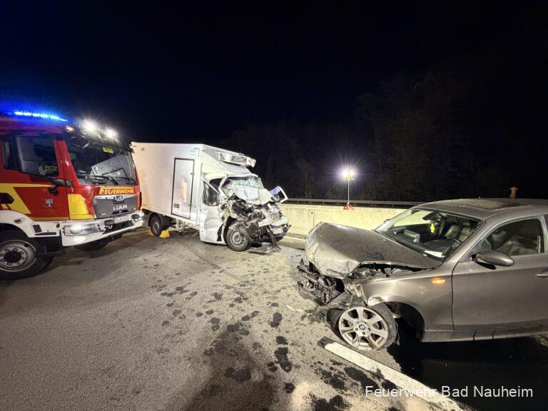 Mehr über den Artikel erfahren Schwerer Verkehrsunfall auf der A5